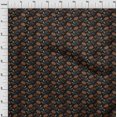 thumbnail image 3 of oneOone Viscose Chiffon Fabric Leaves & Floral Block Decor Fabric Printed BTY 42 Inch Wide, 3 of 4