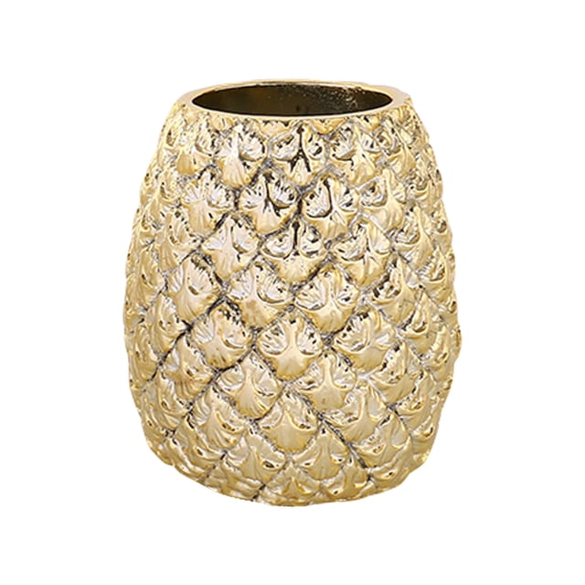 Harpily Pencil Barrel Creative Resin Pen Holder Pineapple Shape Handicraft Storage Box Student Teacher Desk Desk Pen Holder Decorative One Size Multi-Color