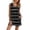 Black, variant on GDREDA Women's Sleepwear for All Seasons Women Casual Pajamas Sets Short Sleeve Stripe Printing Shirt And Shorts Sleepwear Two Piece Set Women Pajama Sets pyjamas Blue,XL