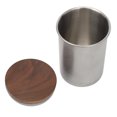 thumbnail image 2 of Boîte de Conservation en Acier Inoxydable, 350ml Multipurpose Food Storage Canister Kitchen Portable Airtight Coffee Beans Container with Wood Lid for Coffee Tea Nuts Cereal, 2 of 14