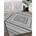 thumbnail image 3 of Ahgly Company Machine Washable Indoor Square Transitional Platinum Gray Area Rugs, 7' Square, 3 of 7