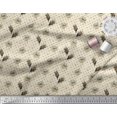 thumbnail image 2 of Soimoi Rayon Fabric Curve Diamond,Leaves & Floral Artistic Print Fabric by Yard 56 Inch Wide, 2 of 3