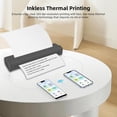 thumbnail image 3 of Portable Wireless Printer, Capable of Printing Small Notes or Long Banners, with Thermal Technology, 203DPI Print Resolution, 1800mAh Battery, Automatic Shut Down, APP Language, 3 of 7