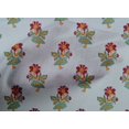 thumbnail image 4 of oneOone Cotton Cambric Fabric Leaves & Floral Block Printed Fabric 1 Yard 56 Inch Wide, 4 of 4