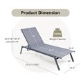 thumbnail image 2 of Gymax Chaise Longue de Patio Réglable à 6 Positions Chaise Inclinable d'Extérieur pour le Bord de la Piscine, 2 of 8