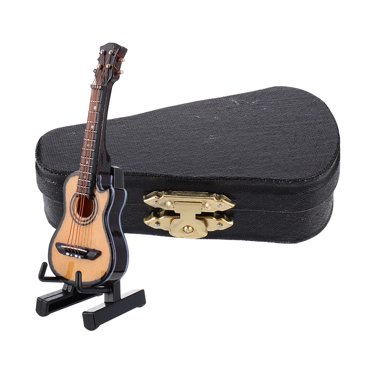 1 Ensemble Guitare Électrique Miniature Modèle de Guitare Statue Mini Instruments de Musique