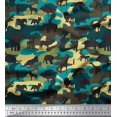 thumbnail image 1 of Soimoi Poly Georgette Fabric Animals & Camouflage Fabric Prints by Yard 42 Inch Wide, 1 of 3