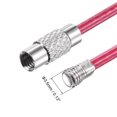 thumbnail image 4 of Unique Bargains 90mm Length PVC Coated Stainless Steel Keyring Loop Cable Pink 4 Count, 4 of 6