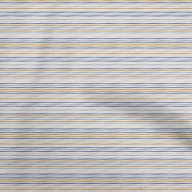 oneOone Georgette Viscose Navy Blue Fabric Stripes Sewing Craft Projects Fabric Prints By Yard 42 Inch Wide