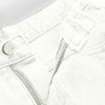 thumbnail image 3 of AherBiu Plus Size Jean Shorts for Women Frayed High Waisted Ripped Jeans Tassels A-Line Denim Shorts, 3 of 5