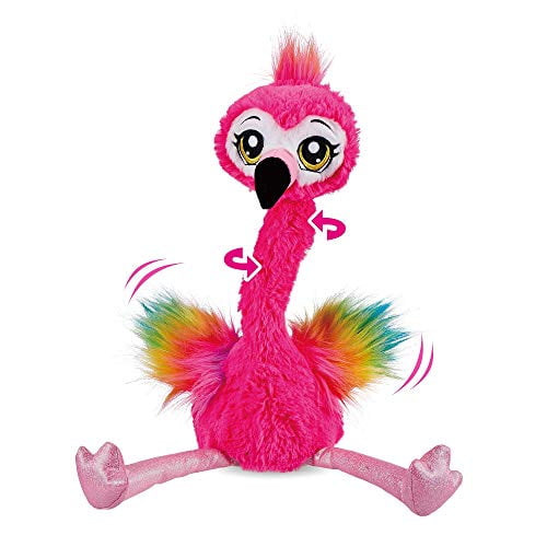 Pets Alive Frankie the Flamingo Pink - 15" Interactive Animal Dancing Plush with 3 Songs, Includes Baby Collectible Flamingo, Party Plush Toy Kids Ages 3+ by ZURU, 9.45*7.09*14.96inch