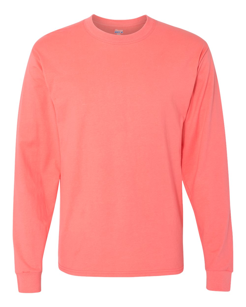 Hanes Men's Beefy-T Long Sleeve T-Shirt, Style 5186