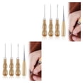 thumbnail image 2 of relayinert 4pcs Durable Sewing Repair Tools Awl With Wooden Handle Versatile DIY Hand Tool 2Set, 2 of 6