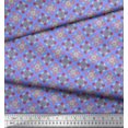 thumbnail image 2 of Soimoi Blue Cotton Jersey Fabric Aster & Roses Damask Fabric Prints By Yard 58 Inch Wide, 2 of 5