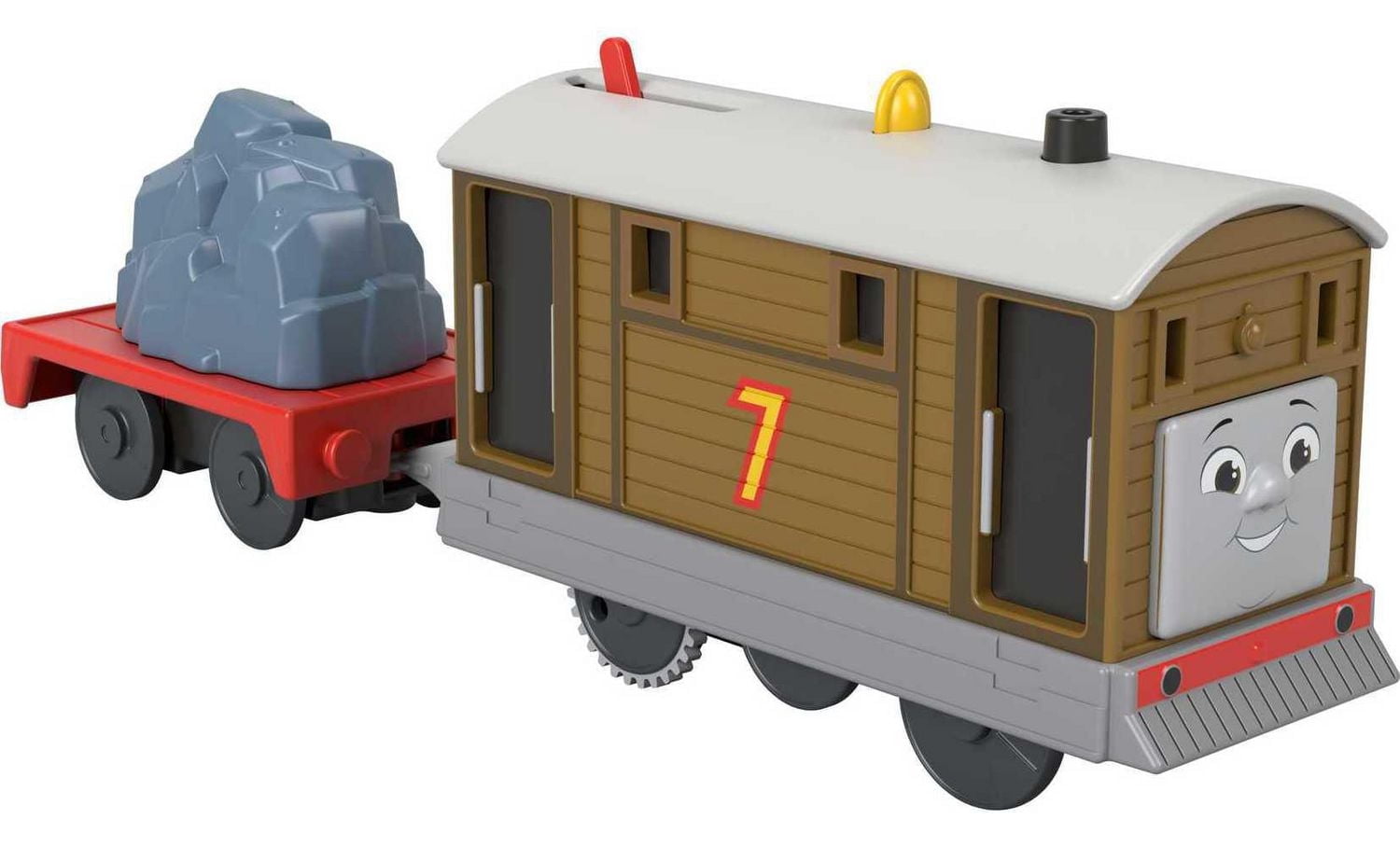 Thomas & Friends Toby Motorized Toy Train Engine with Cargo