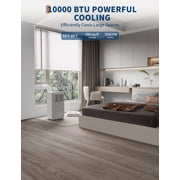 Versatile 10,000 BTU Portable Air Conditioner with Heat – Cooling, Heating, Dehumidifier, Fan – Remote, 24H Timer, Window Kit – Efficient for Rooms Up to 450 Sq.Ft