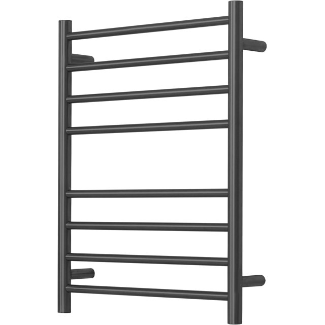 Electric Towel Warmer - Wall Mounted Bathroom Heated Towel Rack Plug-in Design & Brushed Stainless Finish