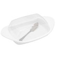 thumbnail image 2 of Butter Box, Freshness-Keeping Durable Boat-Shaped Butter Dish With Lid For Cheese For Home For Restaurant For Butter White, 2 of 8