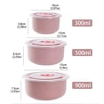 thumbnail image 2 of Straw Fresh-keeping Bowl With Lid Household Microwaveable Round Bento Box Lunch, 2 of 2