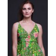 thumbnail image 3 of Bimba Robe Longue Maxi à Bretelles Spaghetti Ajustables à Imprimé Floral Tenue de Plage d'Été-Petit, 3 of 6