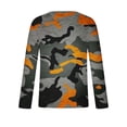 thumbnail image 4 of Meichang T-Shirt à Manches Longues pour Homme Grand, T-Shirts Graphiques pour Hommes Tendance à Imprimé Camouflage, T-Shirts Amusants à Col Rond Confortables à Manches Longues pour Hommes, 4 of 5