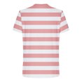 thumbnail image 3 of T-shirts Surdimensionnés pour Hommes à Rayures Imprimées, T-Shirt Graphique Décontracté Ample à Manches Courtes, Col Ras du Cou, 3 of 4