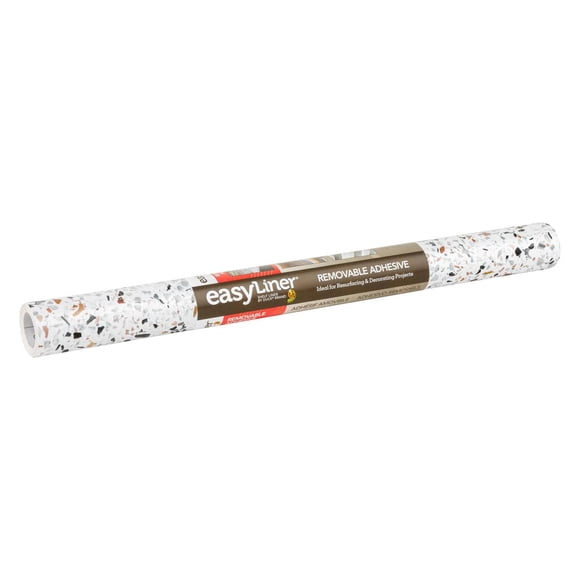 EasyLiner Contact Paper Removeable Adhesive Shelf Liner, Terrazzo, 20 in. x 20 ft.