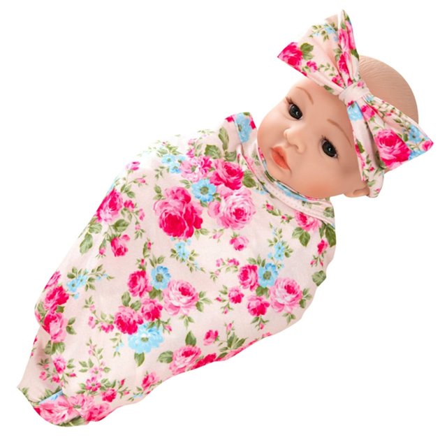 Poupée Jouet 25cm Simulation Bébé Vinyle Poupée Douce Jouets Éducatifs pour Enfants