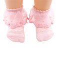 thumbnail image 2 of FOCUSNORM  Little girl Socks,Breathable Solid Color Lace Pearl Ruffled Anklet, 2 of 7