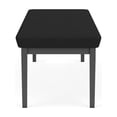 thumbnail image 5 of Lenox Steel Reception Waiting Room 3-Seat Bench / Charcoal Steel / Black, 5 of 5