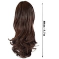 thumbnail image 3 of 40cm Brown Curly Wavy Ponytail Extension - Clip-In Hairpiece for Women, 3 of 6