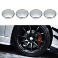 thumbnail image 3 of 56mm Car Wheel Center Caps Hub Tyre Rim Hub Cap Cover Universal ABS Chrome Silver 4PCS, 3 of 8