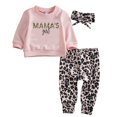 thumbnail image 1 of Tenues pour Bébés Filles : Chandail à Capuchon à Imprimé Léopard, Hauts, Pantalons, Leggings, Bandeau, 1 of 8
