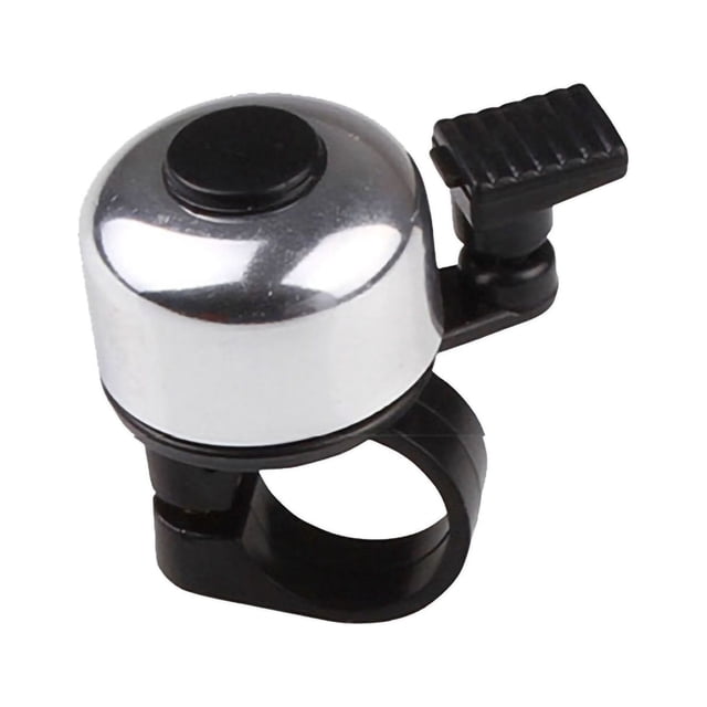 Bicycle Bell Mini Bike Bell Bike Warning Bell Bike Handle Bar Alarm Bicycle Bell Warning Bike Handlebar Metal Ring Bell Mini Horn Handle Bar AlarmSilver