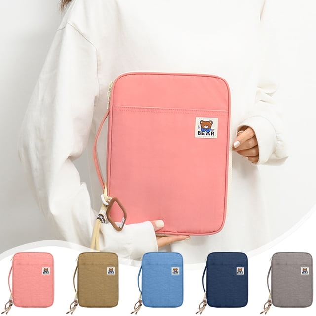 Wzzjkit Tablet Sleeve Bag with Multilayer Design for Efficient Storage Compact, Electronics Organizer Tablet Bag for Business Travel, Lightweight Tablet Sleeve for Men and Women