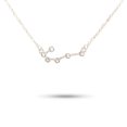 thumbnail image 4 of Ins Constellations Theme Friendship Necklace Rhinestone Comfortable Delicate with Display Card Pendant for Lover Festival Gifts Cancer Silver, 4 of 6