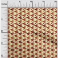 thumbnail image 2 of oneOone Viscose Chiffon Brown Fabric Geometric Craft Projects Decor Fabric Printed By The Yard 42 Inch Wide, 2 of 4