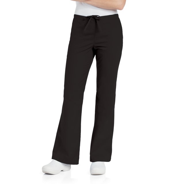 Landau Essentials Pantalon d'Uniforme à Jambe Évasée pour Femmes : Coupe Classique et Décontractée, Cordon de Serrage/ Taille Élastique 8335