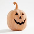 thumbnail image 3 of Handmade Terracotta Pumpkin Jack O'-Lantern a Hallowmas Handcrafted Gem for Home Festivities & Fall Decorations for Home, 3 of 7