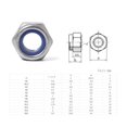 thumbnail image 2 of 100pcs Stainless Steel Hex Screw Nut Socket Head Flange Nylon Lock Nuts, 2 of 7