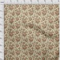 thumbnail image 4 of oneOone Velvet Light Yellow Fabric Florals Craft Projects Decor Fabric Printed By The Yard 58 Inch Wide, 4 of 4