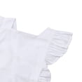 thumbnail image 4 of Baby Girl Ruffle Solid Color Romper Jumpsuit Outfit Sunsuit, 4 of 5