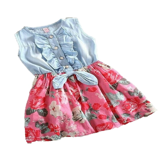 Tenues Assorties Mère et Fille Robe Courte Tenues