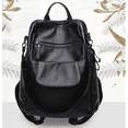 thumbnail image 1 of Women's leather backpack, school bag, shoulder bag, 1 of 5