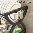 thumbnail image 4 of Aodebiao Dish Drying Rack, 2 Tier Large Dish Drying Rack for Kitchen Counter with Drainboard Stainless Steel Dish Drainer for Dish/Knifes/Cup/Cutting Board, 4 of 6