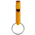 thumbnail image 1 of Mini Survival Metal Whistle Distress Pet Training Feeding Helper Gold, 1 of 3