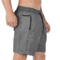 thumbnail image 4 of ohmzyzo Men's Athletic Running Shorts Workout Gym Short Quick Dry Lightweight Tennis Basketball with Zipper Pockets, 4 of 8