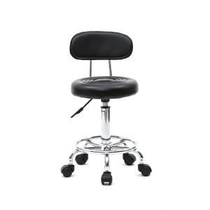 Ktaxon Swivel Salon Tabouret réglable de massage hydraulique Spa stripe dossier chaise noir
