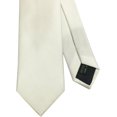 thumbnail image 3 of LAICAIW Cravate Fine à Rayures Texturées 6 cm / 2.4 Pouces pour Hommes (Blanc), 3 of 6
