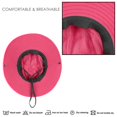thumbnail image 3 of maskred 2 Pcs Chapeaux de Pêcheur pour Femmes Protection de Queue de Cheval Chapeau de Soleil à Grand Bord Casquettes No.1, 3 of 6